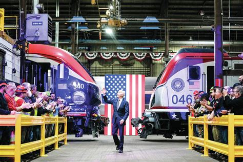 'Amtrak Joe' Biden visits Delaware to promote $16 billion for passenger rail projects